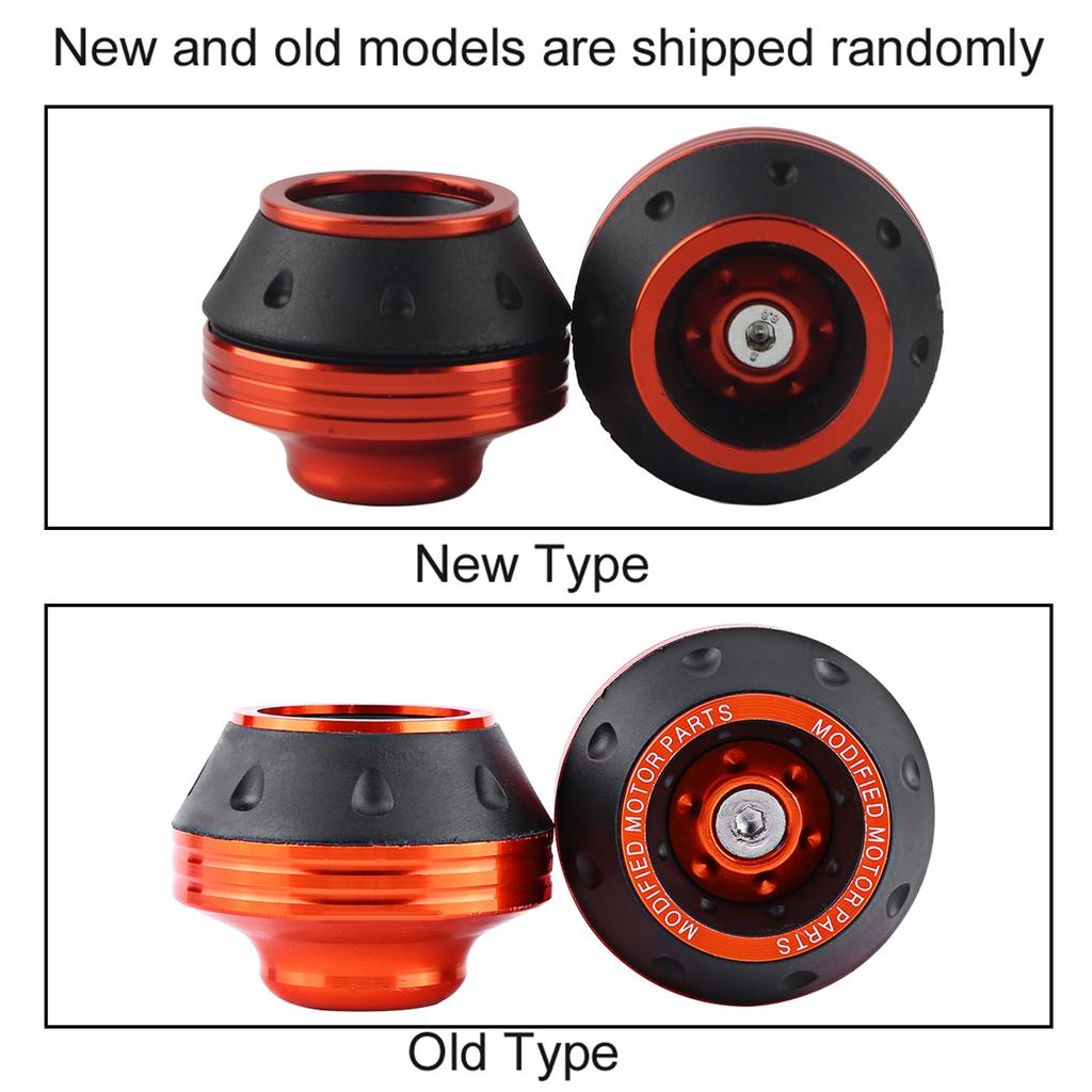 CNC Aluminium Forgaffel Hjul Ramme Sliders Motorsykkel Fall Protection Scooter Moped Orange