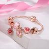 Hot Women Rose Gold Silver Adjustable Expandable Wire Open Metal Bangle Bracelet for Women DIY Charms Jewelry Gifts