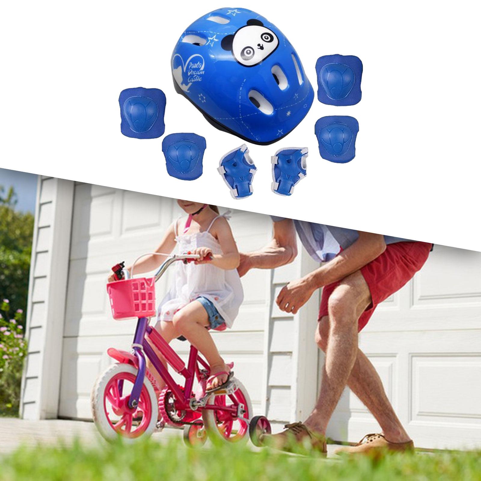 Kids Bike Helmet Kit Lightweight Bike Hat Comfortable Protective Gear Skating Helmet for Skate Girls Skateboard Skating Boys синий