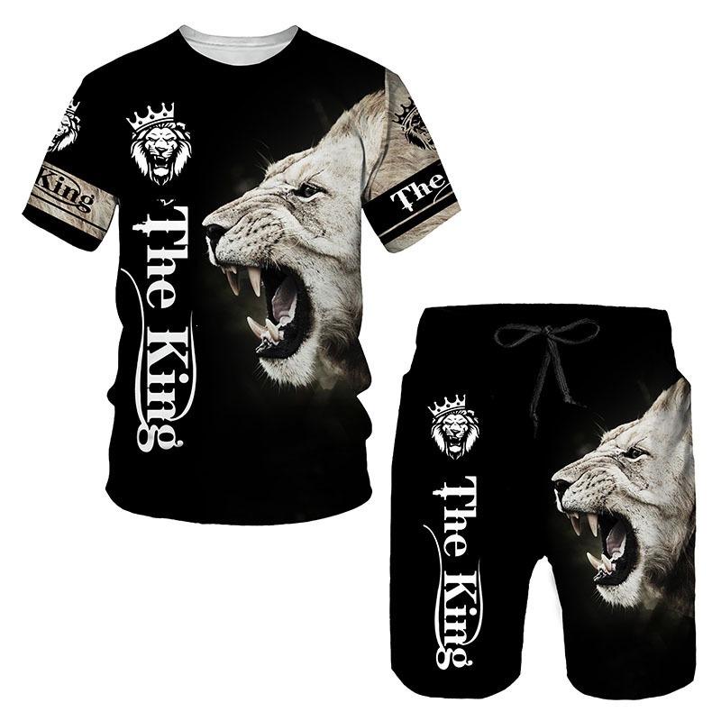 16 summer new fashion 1D lion print men's sportswear 1-piece wholesale