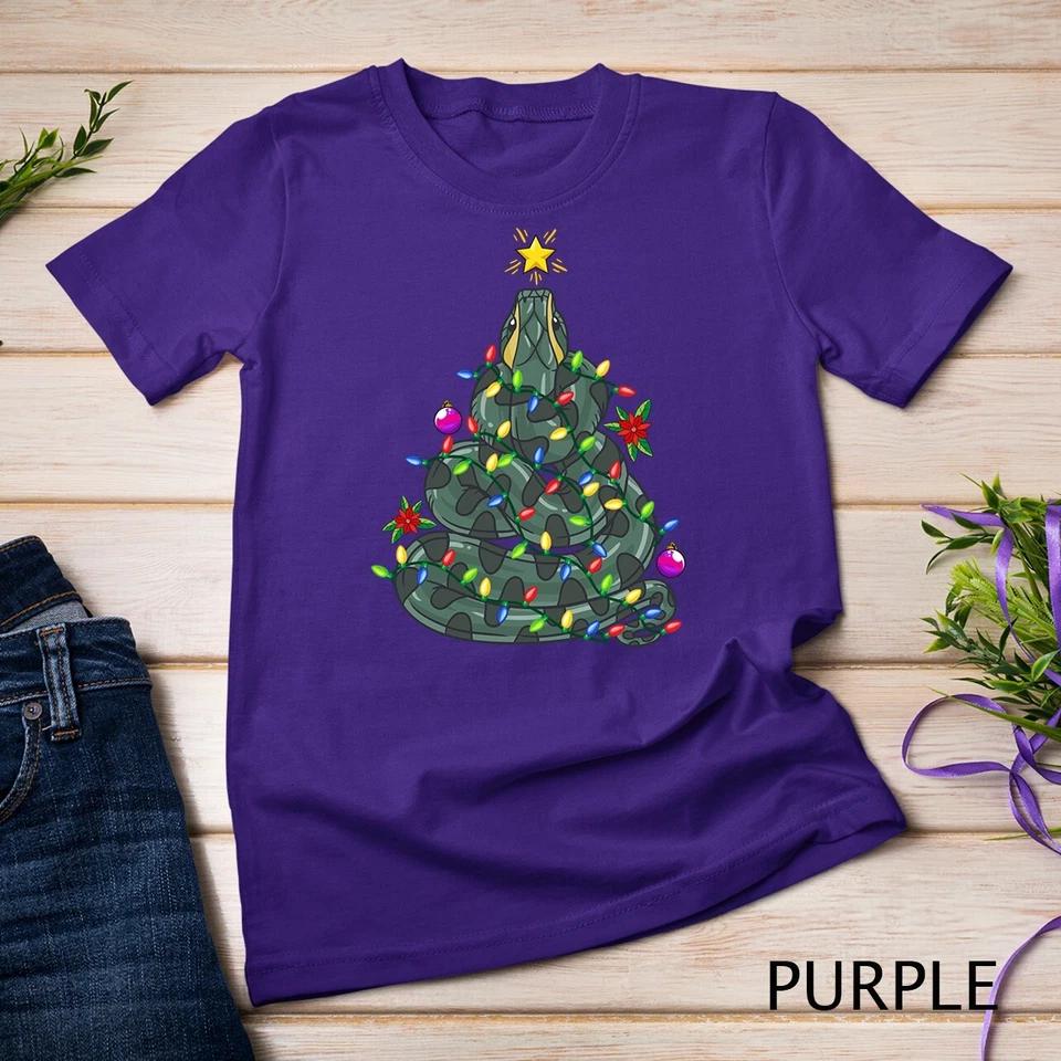 Anaconda Christmas Tree Snake Animal Unisex T-shirt 9 M