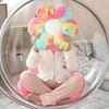 Kawaii Rainbow Sun Flower Cushion Plush Pillow Toy Soft Cartoon Plant Stuffed Doll Chair Cushion Car Decor Lovers Birthday Gifts