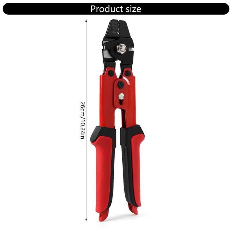 Angel-Crimpwerkzeug Angel-Draht-Schnur-Crimp-Montage-Set Angelzange Drahtseil Vorfach Crimpwerkzeug Angel-Crimp