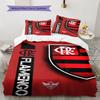 Clube De Regatas Do Flamengo Pattern Bedding,Quilt Set Quilt Cover Pillowcase Home Birthday Gift(1 * Duvet Cover + 2 * Pillowcase, Without Core)