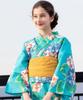 Yukata Retro Change Set Heiko Girls In the Summer [KYOETSU] Set, Girls, Junior, C, Weave, 2-piece (Yukata, Obi), (140cm, 2.Hydrangea Sky)