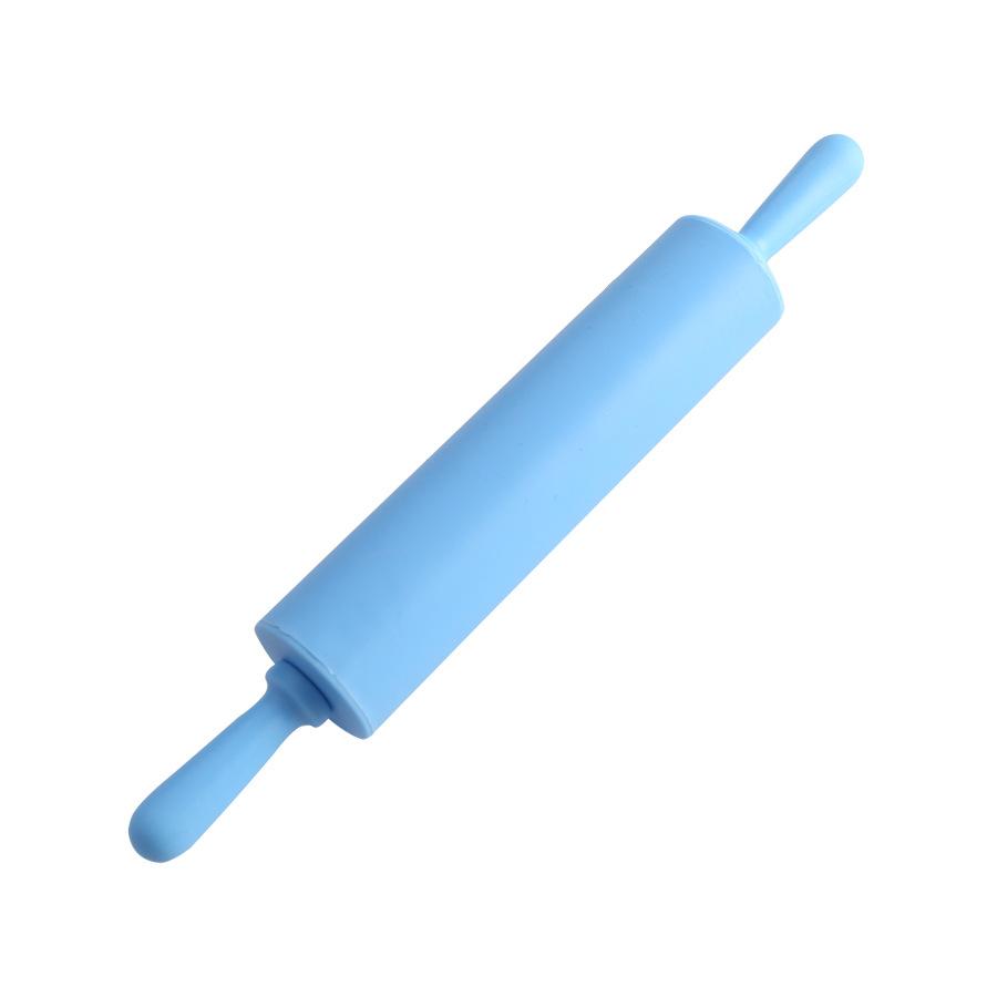 Non-Stick Plastic Handle Pin Pastry Dough Flour Roller Silicone Rolling Pin Pizza Pasta Roller Kitchen Pastry Baking Tool