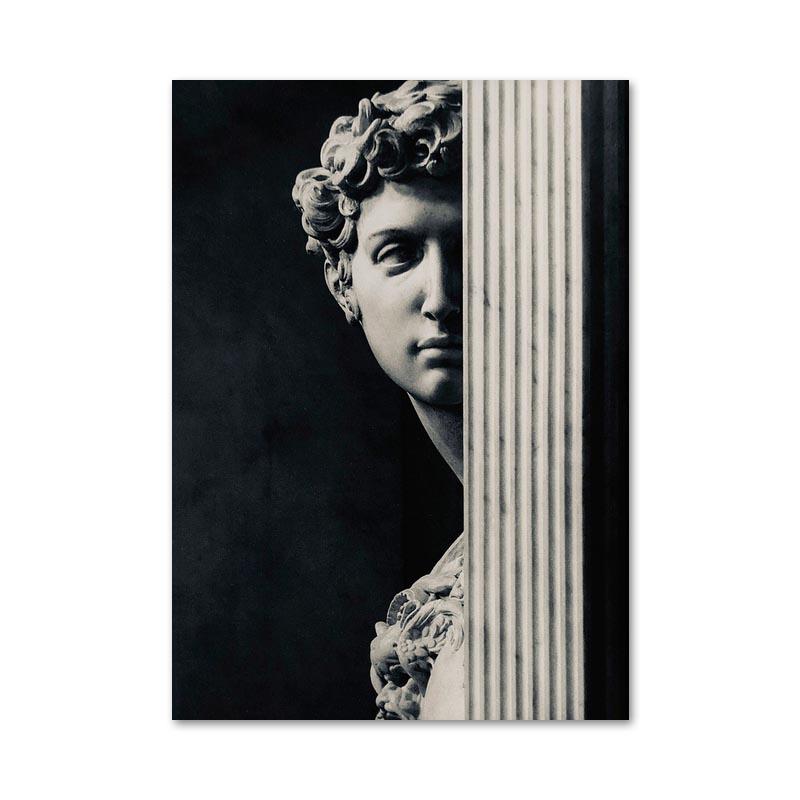 

Скульптура Давида, постеры и принты, современная живопись на холсте, скандинавские настенные картины для украшения гостиной и дома 21x30cm No Framed