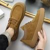 Genuine Leather Men's Shoes Handmade Retro Casual Shoes Lace Up Ankle Boots Cow Suede Low Top Shoes for Men Leather Original