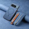 Magnetische abnehmbare 2-in-1 Leder-Kartenhülle für Google Pixel 10 9 Pro XL Pixel9 8 A 7A 8A 9A Pixel8 7 5G Reißverschlusstasche Rückabdeckung