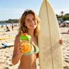 Reusable Water Bottle with BuiltIn Straw LeakProof Lid Detachable Ice Tray and Carry Handle for Outdoor and Indoor Use