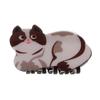 1pc New Cute Animal Series Acrylic Cat Cartoon Hair Clip, Back of the Head Hair Clip, Hair Accessories, and Dished Hair