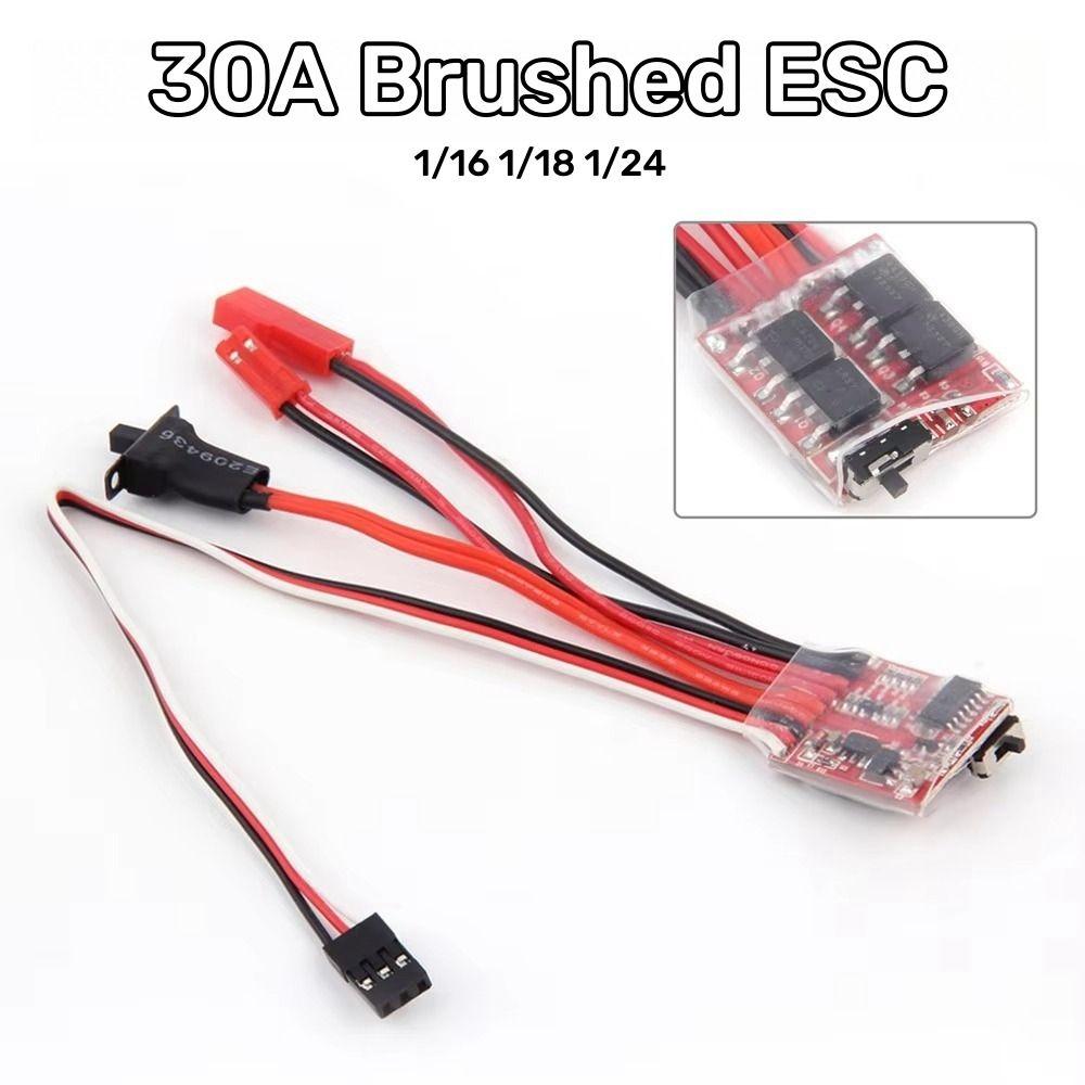 2S 4~8v Brushed ESC 30A RC Car Accessories New Electric Speed Controller  For RC Boat Tank