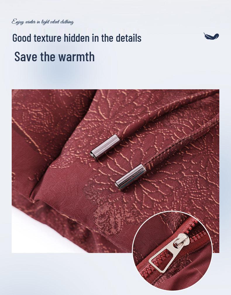 Schmale Baumwolljacke mit Stehkragen für Frauen mittleren Alters und ältere Frauen