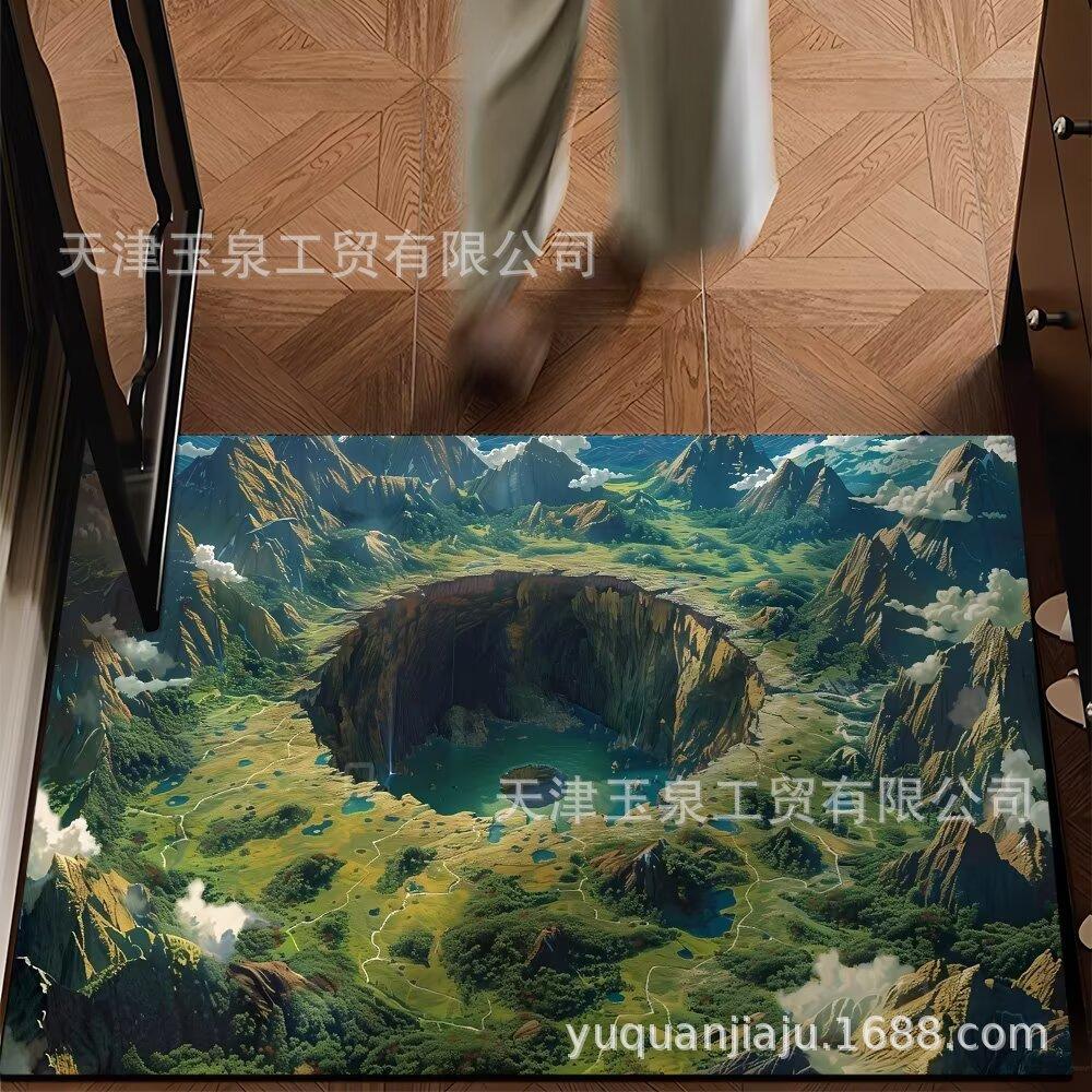 Home Floor Mat 3D Water Absorbing Quick Drying Floor Mat Dirt Resistant and Easy To Maintain Foot Mat