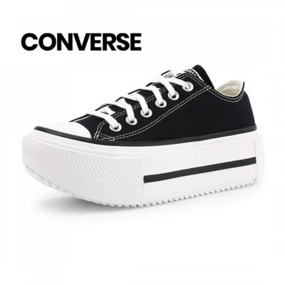 Converse Chuck Taylor Lift Double Stack Ox Low Sneakers Black A15490c