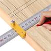 Woodworking Ruler Slide Rule Woodworking Tools Adjustable Metal Marking Gauge Pocket Ruler Scribing Measuring Tools