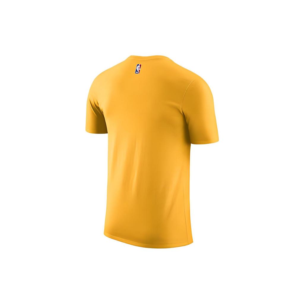 Nike Letter Print Crew Neck Short Sleeve T-Shirt Men Tops Yellow AA6703-739