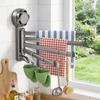 Rotating Towel Hanger Wall Mounted Bath Towel Holder Multi-Rod Towel Rack  Shower