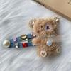 Plush Rabbit/Bear Shape Hair Clip Spring Summer Headwear for Woman Girls Bangs Taking Photo Shopping Travel Anti-Slip