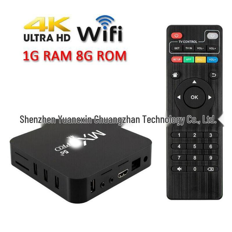MX9 PRO 5G Dual-Band TV Box with Infrared Remote Control