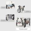 Walking Dog Cart For Disabled Pet Adjustable Dog Two Wheel Wheelchair Lightweight Mobility Aid Pet Support