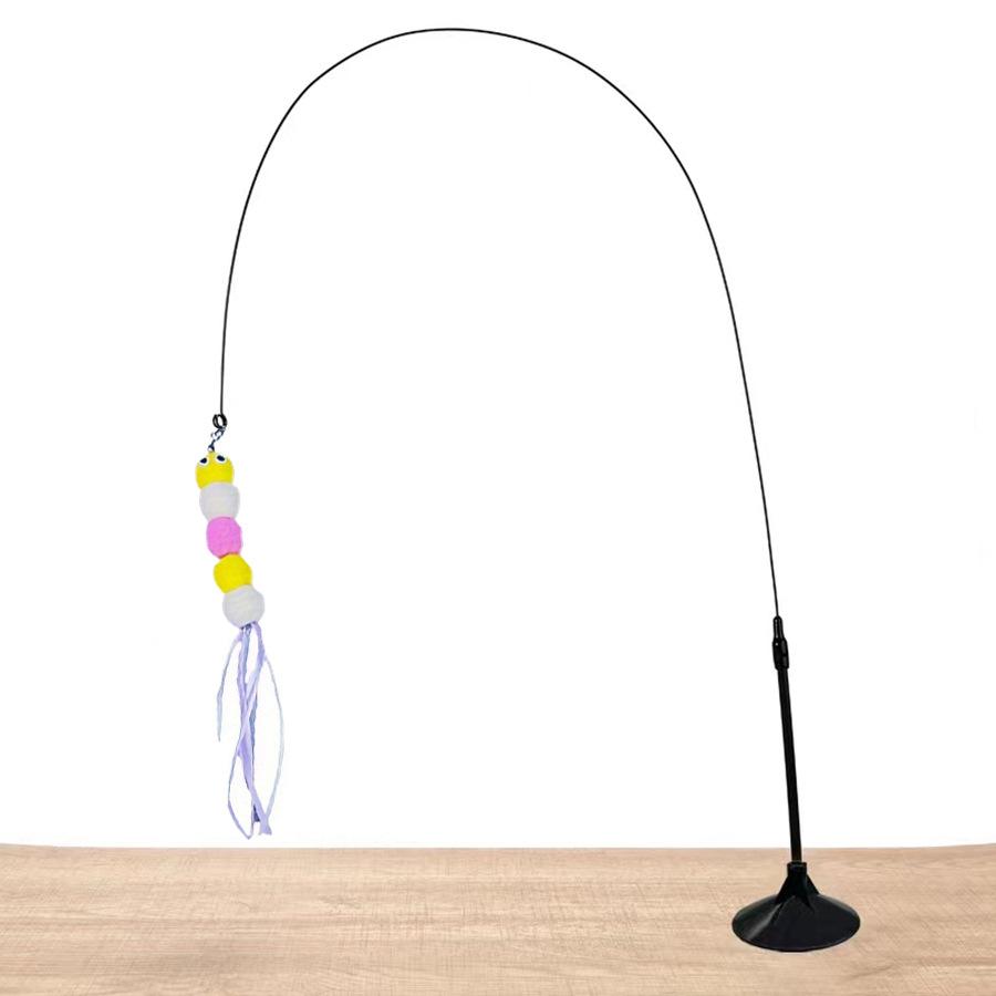1 Piece Cat Teasing Stick Interactive Toy, Pet Artificial Feather Bell Refill Replacement Catcher Product, Suitable For Cat Exercise