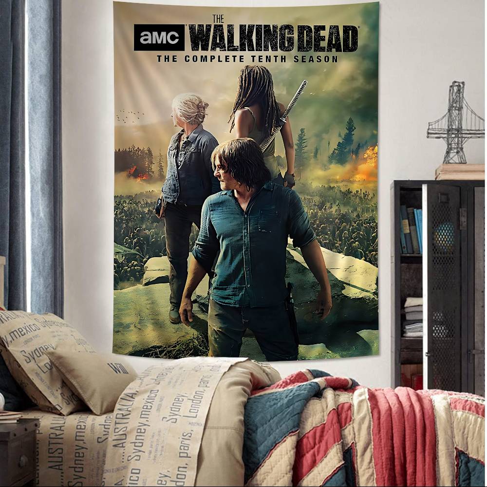 The WalkingS DeadS TV Chart Tapestry Home Decoration Hippie Bohemian Decoration Divination Wall Hanging Home Decor