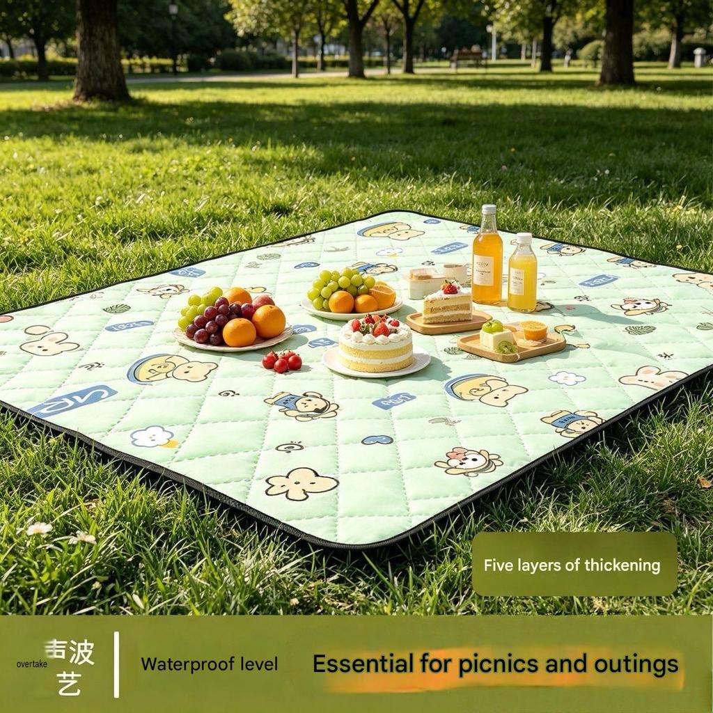 Picnic mat, moisture-proof mat, thickened, waterproof, portable, foldable outdoor spring outing tent camping mat