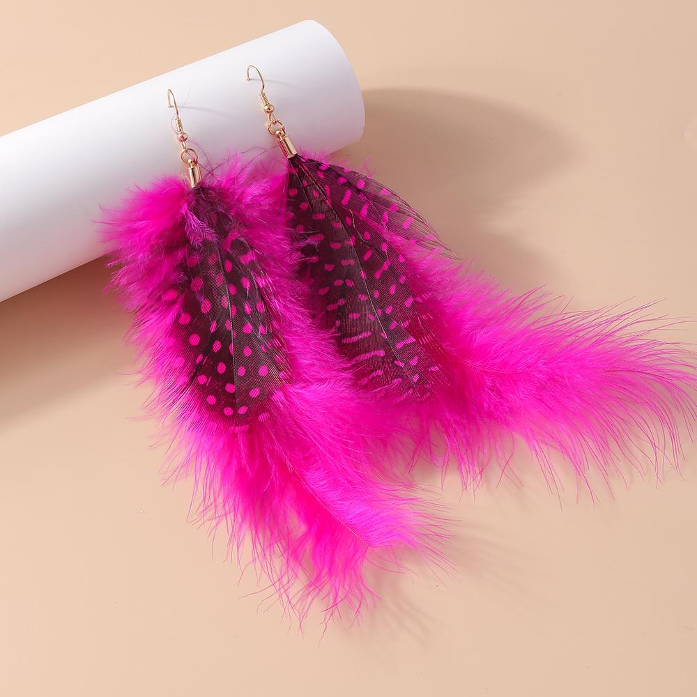 Pretty Bohemian Tassel Drop Earrings for Women Girls Ethnic Feather Dangle Earrings Party Holiday Jewelry Gifts