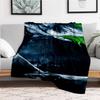 Arkham Asylum Joker Wall Scroll Poster DecorBlanket Flannel Throw Blanket for Sofa, Bed, Travel, Camping, Office, Couch, Chair