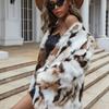 4 Popular Autumn and Winter New Mixed-color Imitation Fur Coat Coat