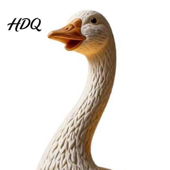 Eco-friendly Resin Decoration Creative Goose Night Light Cute Duck Table Lamp with Warm LED Glow Funny Animal Shape Decor Figurine for Bedroom