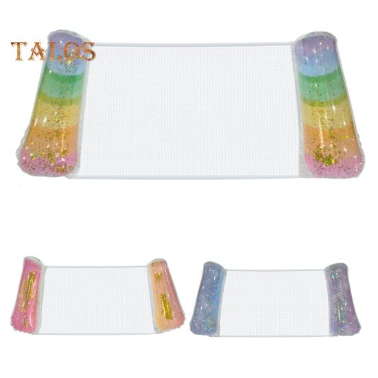 Inflatable Pool Hammock Float PVC Water Hammock Lounge 4 In 1 Saddle Lounge Chair Drifter Lake Beach Float Lounger for Summer Water Fun