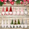 3Pcs Christmas Tree Hanging Gnome Plush Gonk Santa Doll Pendants Xmas Decoration