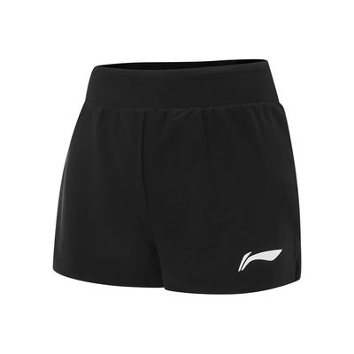 Li Ning Running Series Logo Sports Quick-Dry Breathable Casual Shorts Women Shorts Black AKSV002-1