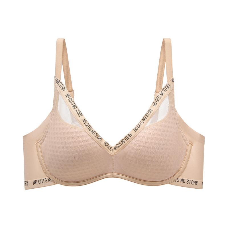 

Lingerie Women s Large-sized Seamless Bra Gathering Bra Sexy Women s Soft Steel Coil Gathering Anti-sagging Bra Push Up Bra 42/95C розовый