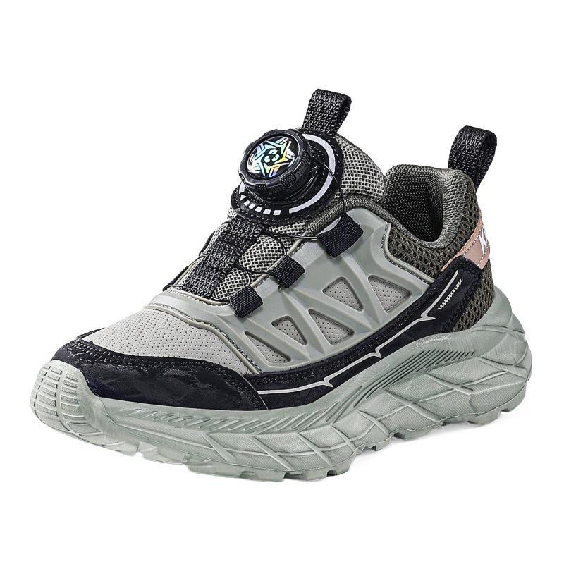 Papa wasserdicht neue trendige Jungenschuhe Sneaker Knopfschuhe Kinder mittlere und ältere Kinder Herbst und Winter Herren Lederschuhe