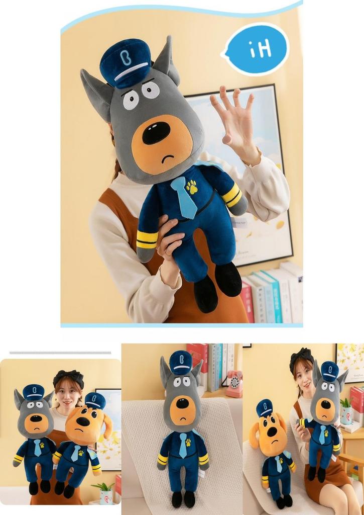 Sheriff Labrador Plush Toy Soft And Cuddly Stuffed Animal Yellow/grey 30cm 45cm 60cm