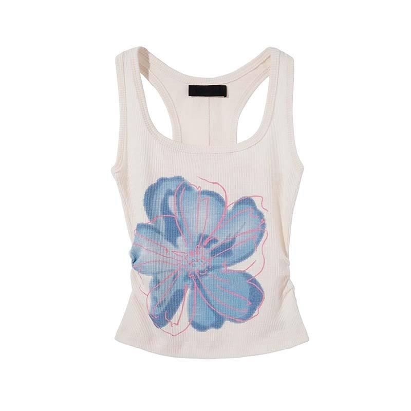 Designed Little Orchid Camisole Women's Summer Outer Wear Slim Bottoming Top