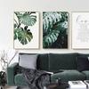 Nordic Kreative Englisch Blätter Grüne Pflanze Leinwand Malerei Kunst Abstrakte Druck Poster Bild Wand Wohnzimmer Studie Dekoration