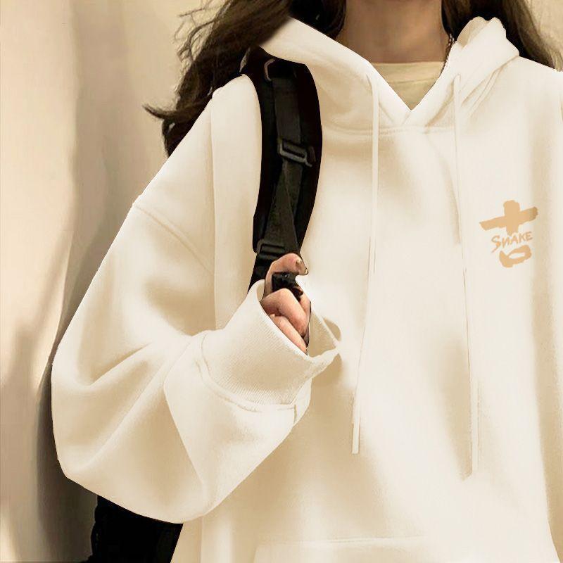 

Красное праздничное худи-пальто для женщин на осень и зиму, новое свободное ленивое бархатное худи M