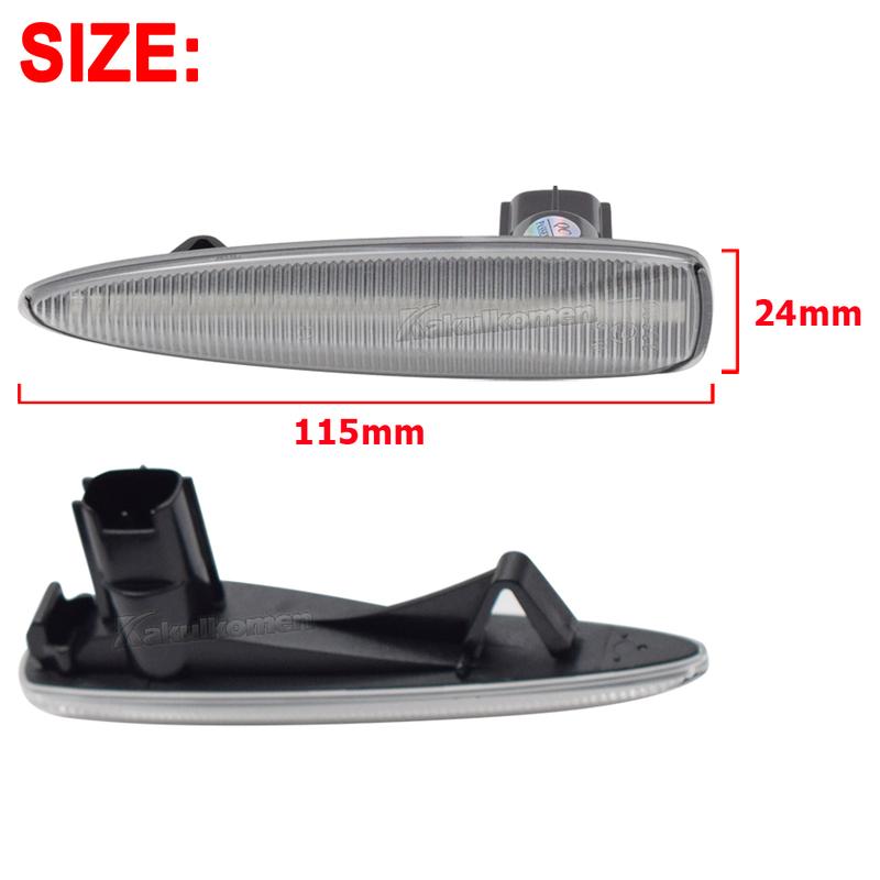 1 Pair LED Dynamic Side Marker Blinker Light  For Lexus IS F LS460 LS460L LS600h LS600hL LX570 LX450D Scroll Turn Signal Lamp