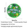 World Cup Soccer Party Tableware Set: Disposable Paper Plates, Cups, Straws, Tablecloths, Banners, and Decorations