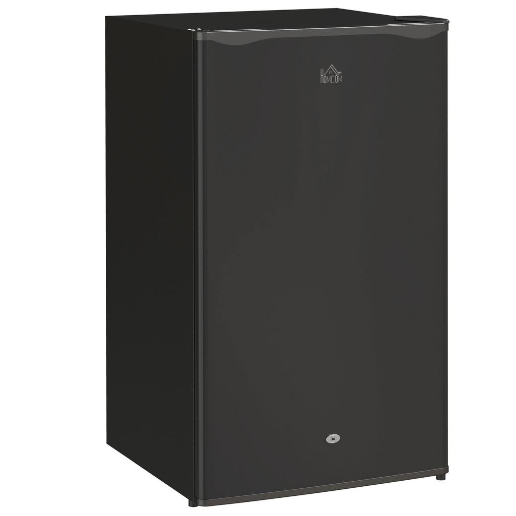 91L Freestanding Under-Counter Fridge with Lock - Black