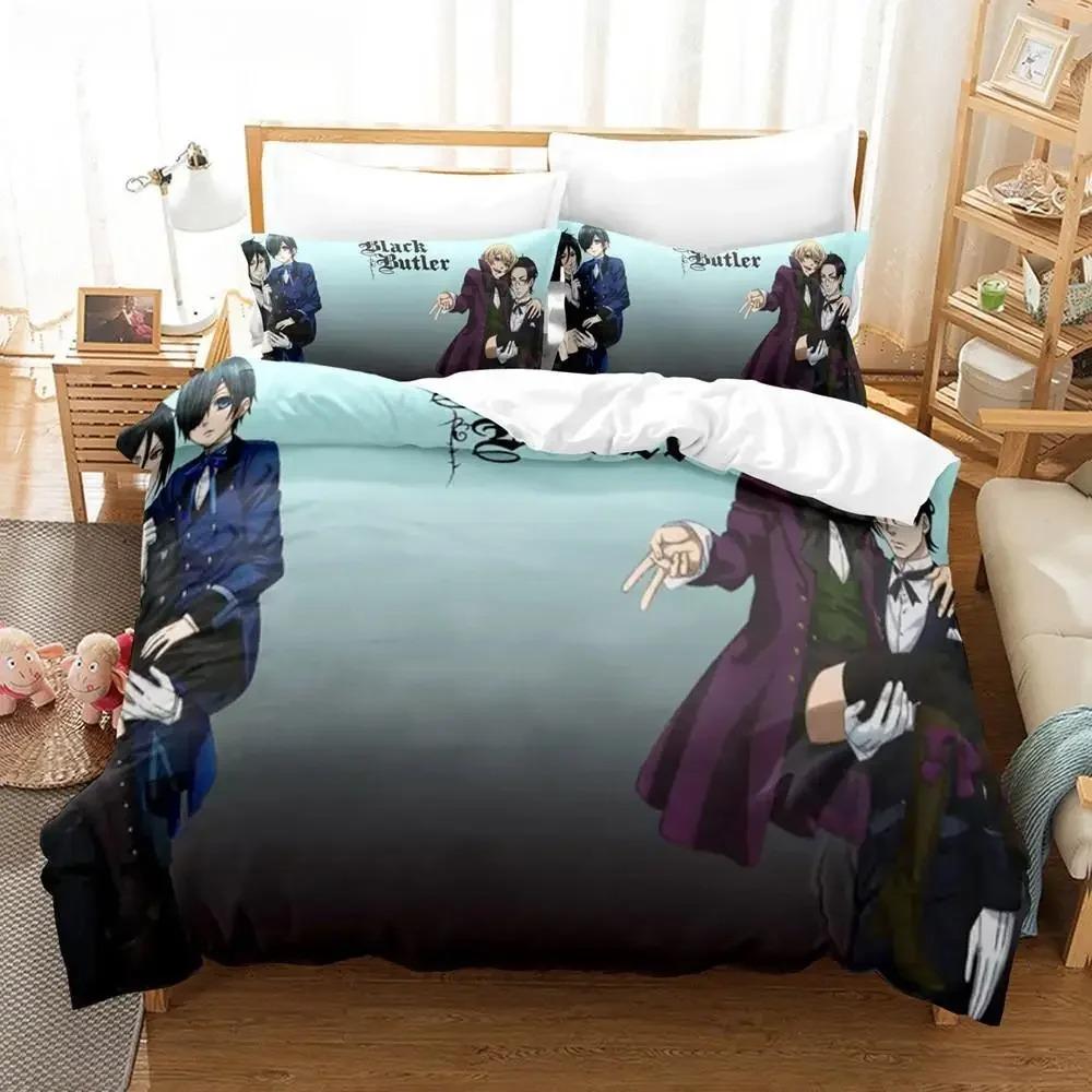 New Anime Black Butler Bedding Set Sebastian Ciel Dakimakura Microfiber Duvet Cover Single Double Cool Design
