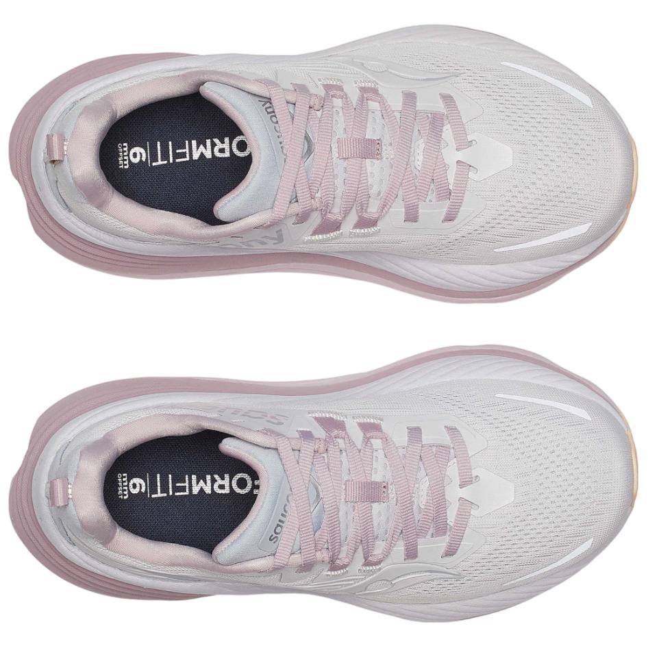 Saucony Hurricane 24 Versatile Non-Slip Durable Low-Top Long-Distance Running Shoes Women sneaker Pink S10933-140