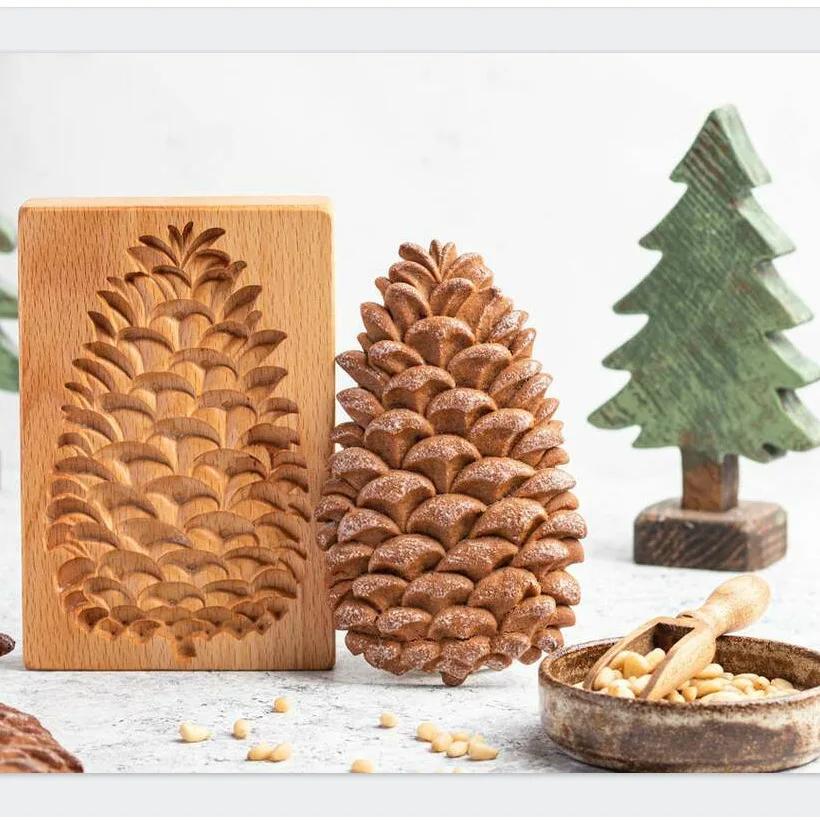 Wooden Gingerbread Cookie Mold Parent-child Making DIY Cake Chocolate Creative Baking Mold Cake Decoration Accessories