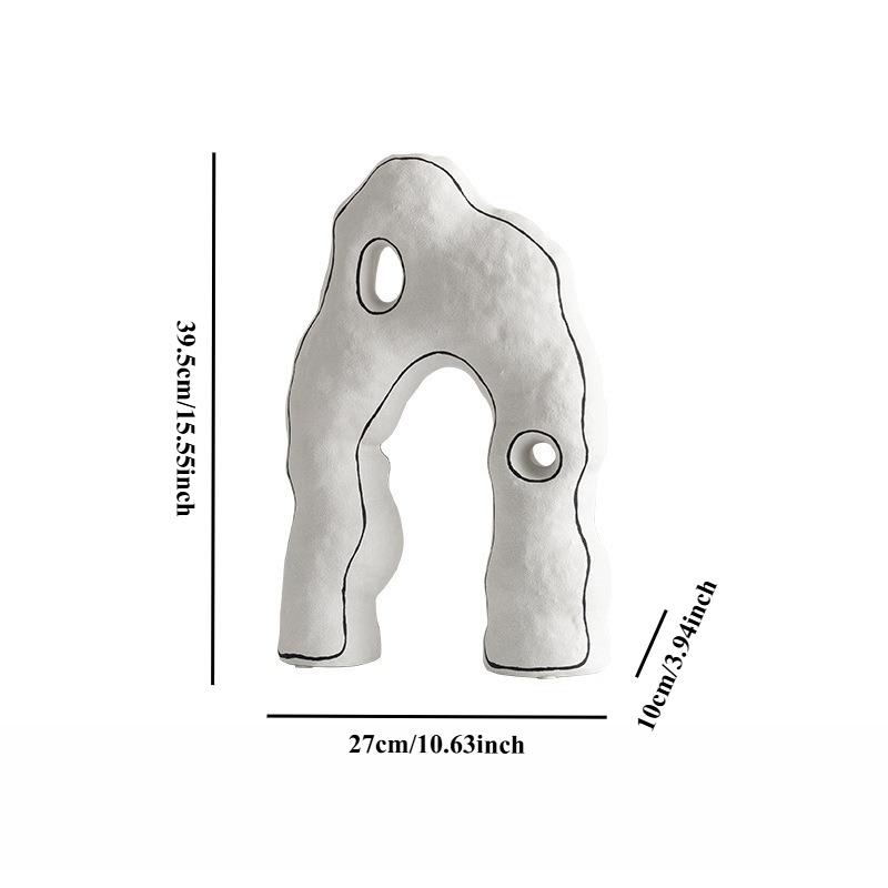 Эстетичные декоративные керамические вазы, вазы для сушеных цветов, многофункциональные, настольные поделки для интерьера