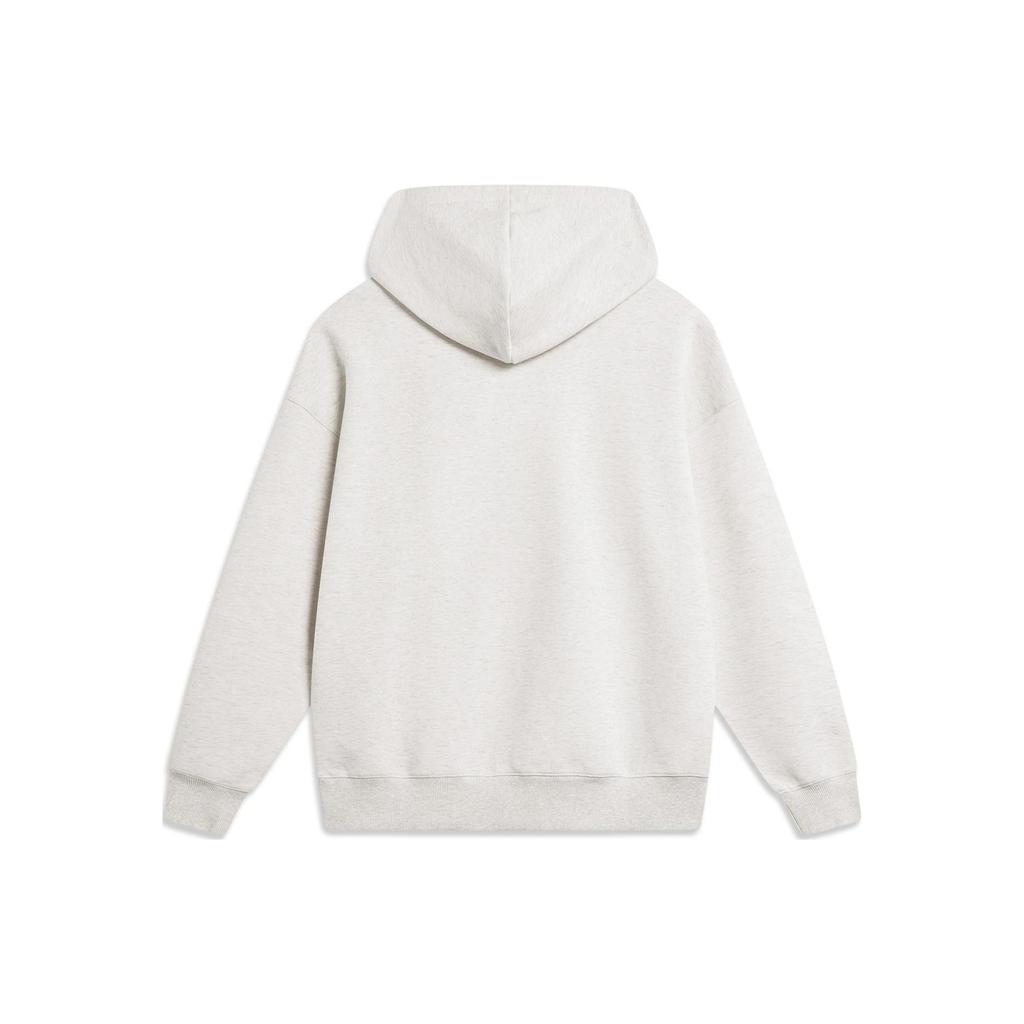 Li-Ning Anti-Five Series Printed Letter Hooded Sweatshirt Men Sweatshirt Flower-Gray Tile-Gray AWDT475-3