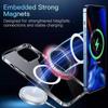 Luxury Wireless Magnetic Cover For Apple Magsafe Case Iphone 11 12 13 15 14 Pro Max Mini 7 8 Plus Xr XsMax X Clear Acrylic Cases